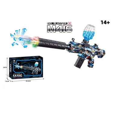 Electric M416 Gel Blaster Gun With Colorful Light Silencer